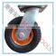 pneumatic plate caster/swivel/soft rubber on steel wheel 6X2