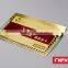 Metal engraved electroplated gold member card