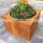 FO-9C53 Square Corten Steel Flower pot/garden planter box