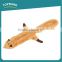 Hot selling pet chewing unstuffed PV plush fox shaped dog toys