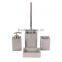 Highend Hotel Bathroom Deco Concrete Bath Accessory Set Soap Dispenser Toothbrush Holder