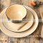 stoneware cheap ceramic colorful round dinnerware set