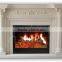 Modern home decoration use hand carved natural marble fireplace mantels