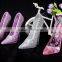 China new style colorful crystal decoration high heels