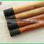 painted wooden poles with long plastic cap and greece thread