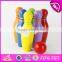 Wholesale mini wooden kids bowling playing set colorful children wooden bowling set toys W01A293