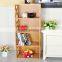 bamboo show shelf, wooden display rack shelf