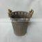 2016 New grey/white wash Metal/tin flower planter pots