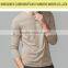 Men Long Sleeves Collar T-shirt/Custom Cotton Blank T shirt/Wholesale T shirts