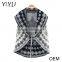 Custom sleeveless star funny jacquard christmas sweater jumper top for women