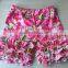 Manufactured in China children floral prints ruffle shorts factory directly wholesale kids summer shorts