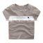 Wholesale summer cotton short sleeves boys kids round neck t-shirt