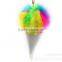 Fur pendant hair ball key ring car plush pendant cute bag ice cream plush ball ornaments accessories