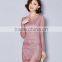 2016 New High Quality Embroidery Women Black Dress Fashion Spring Autumn Lace Dress Plus Size Long Sleeve Korean Dress