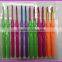 Colorful DIY plastic handle aluminum crochet hook in set