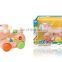 Cute Pull Line Cartoon Truck Toy,Plastic Cartoon Truck With Bell