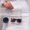 Ladies Clear medium clutch PVC Vinyl Handmade Transparent handbag cosmetic pouch