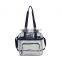 fashion transparent PVC hobo bag with handles