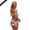 Summer Strappy Sexy Graffiti Lace Up Halter Multicolor One Piece Swimsuit