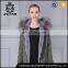 Raccoon fur collar fur coat womens winter jacket colorful fur parka