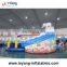 Waterworld Theme Aqua park inflatable water slide with pool for kids