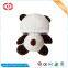 Brown cute small panda plush soft stuffed keychain CE custom toy