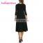 Wholesale Casual Long Sleeve Midi-Length Black 2017 Women Dresses