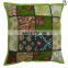 pillow case 16x16" (40x40cm) Indian Cushion Cover Throw Handmade Embroided Patchwork Kantha Home Decor Sofa Kantha Cushion