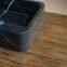 China Black Marble Sinks,Black Marqunia Marble Round Sinks, Marble Basins