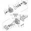 Good Quality Gear Pump Assy WA320-6 Loader Hydraulic Quadruple Pump 705-56-36050 Pilot Hydraulic Pump