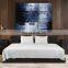 High quality White bedsheet quilt bedding set 100% cotton for hotel