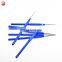 Blue soft handled lace crochet hook metal knitting needles set