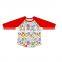 Children 100% Cotton Shirt Frock Designs Tops Back To School Raglan T-Shirts
