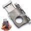HQP-XJ03 HongQiang Stainless Steel Cigar Cutter with Cigar Nubber Drilling function