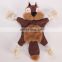 HOT HQPT-009 Manufacturer wholesale OEM squeaky bite resistence grey bear squirrel fox dog rope plush toys
