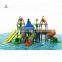 Newest plastic outdoor water kids playground,swimming pool slide