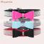 Best quality 4 colors available velvet rhinestone dog collar factory