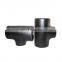 black flange pipe fitting,large diameter steel 3 way elbow pipe fittings