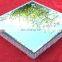 table mirror decorations Bling candle set affordable glass mirror candle plate tray for wedding or party