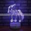 3D Illusion Horse Lamp Acrylic Led Unicorn Night Light Table Desk Lamp for Bedroom