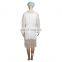 Wholesale Custom Cheap Visitor Gown Nonwoven blouse Medical Doctor PP Disposable Lab Coats Cheap Blue White Lab Coat Uniform