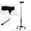 Health care stainless steel  4 legs and 3 legs walking stick walking cane for elderly