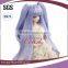 fashion design Newest purple synthetic hair for dolls wigs