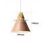 Colorful Pendant lights macaron Aluminum&wood design hanging lights