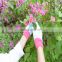 HANDLANDY Wholesale PInk Floral Pattern Cotton palm lovely floral garden gloves,whole protection gloves