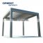 Large Metal Gazebo with aluminium frame and shutter roof pergola for garden from China factory
