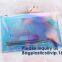 Pvc Makeup Cosmetic Bag Resealable PVC Slider Zip Poly CPE Material, makeup mini clear PVC cosmetic bag
