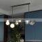 Modern LED Chandeliers Minimalist Decor Table Pendant Light For Bar Dining Room Luxury Long Strip Ceiling Hanging Lamp