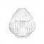 Wholesale Simple Nordic Style Bowl Shape Candle Holder Metal Wire Lantern Tabletop Black Iron Tealight Candle Holders