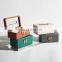 wholesale hot-sell modern home interior milk white grey nordic microfiber leather metal jewelry box for home decoration